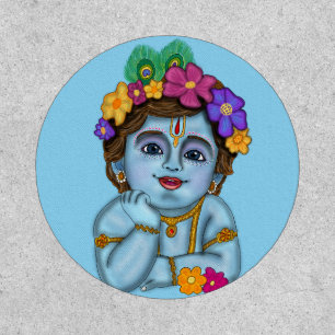 Lord Krishna Stickers Patch