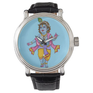 Lord Krishna Wall Clock Watch