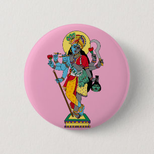 Lord Krishnakali Stickers Button