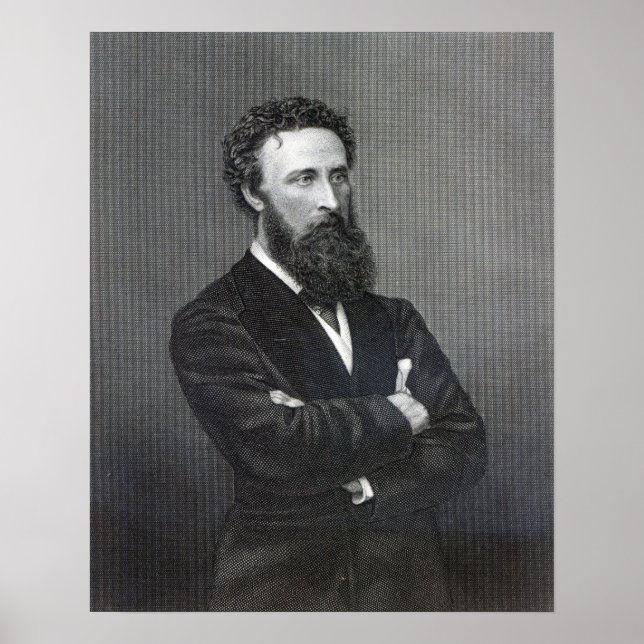 Lord Lytton, engraved by Edward Stodart Poster (Front)