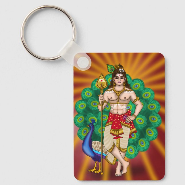 Lord Murugan Keychain (Front)