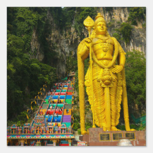 Lord Murugan & stairs at Batu Caves 2 Sign