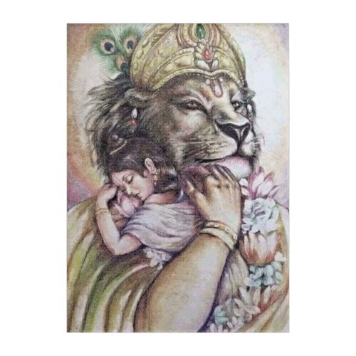 Lord Narasimha _ Acrylic Art