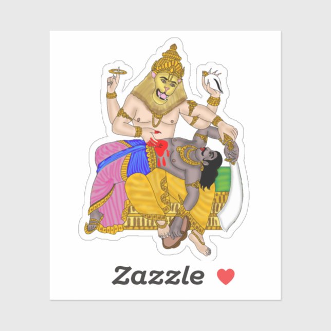 Lord Narasimha Sticker (Sheet)
