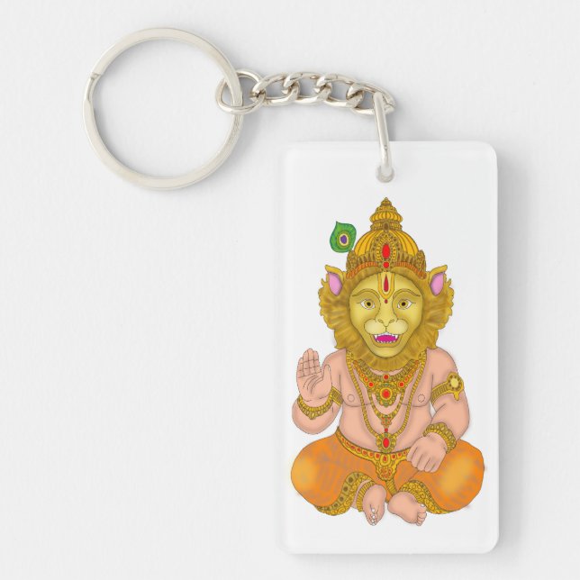 Lord Narsimha Keychain (Front)