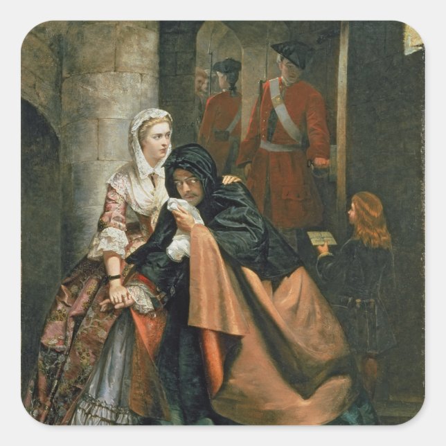Lord Nithsdale, Escape from the Tower Square Sticker (Front)