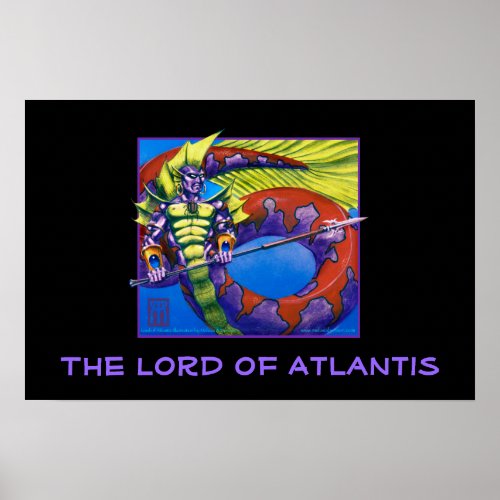Lord of Atlantis on black print
