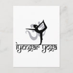 Lord of The Dance Pose Iyengar Yoga Gift Postcard
