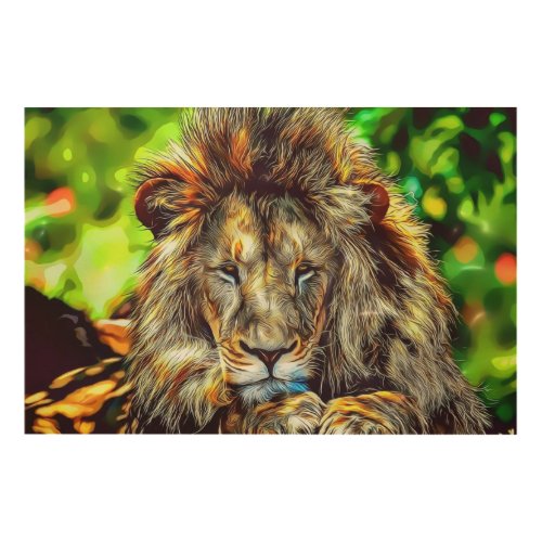 Lord Of The Lions Cool Blonde Elegant Photo Art