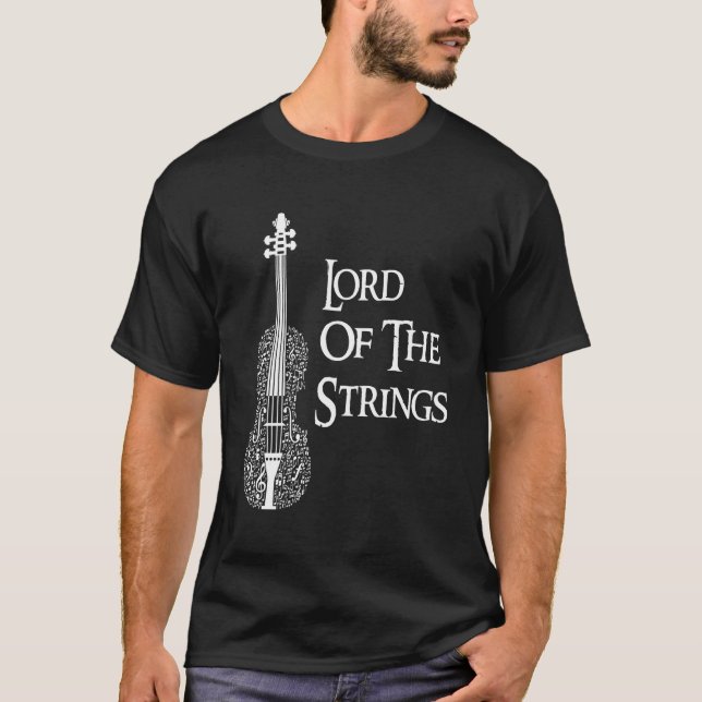 lord of the strings T-Shirt (Front)