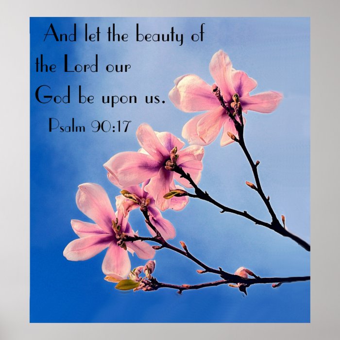 Lord our God bible verse Psalm 9017 Posters