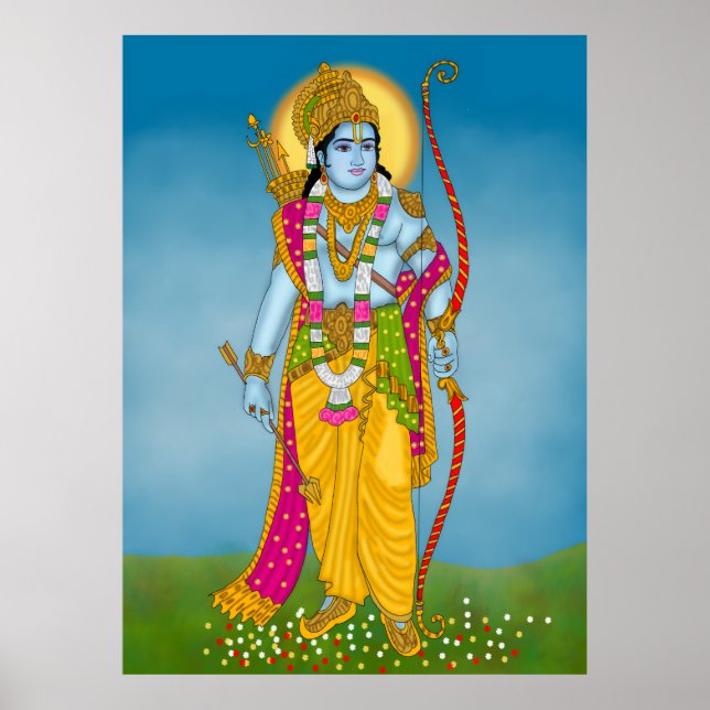 Lord Ram Poster – Divine Wall Art (Front)