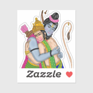 Lord Rama & Hanuman Sticker