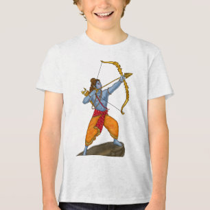 Lord Rama T-Shirt – Shri Ram Hindu Devotional Art Tri-Blend Shirt
