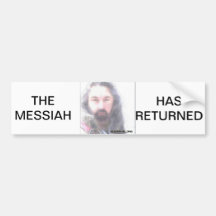 LORD RAYEL THE MESSIAH HAS RETURNED BUMPER STICKER