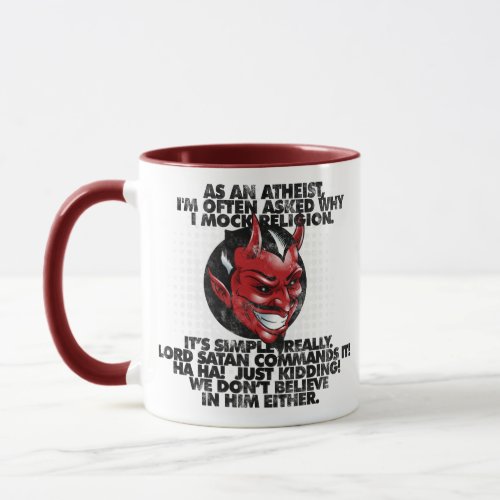 Lord Satan Commands It Mug
