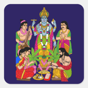 Lord Satyanarayan Sticker