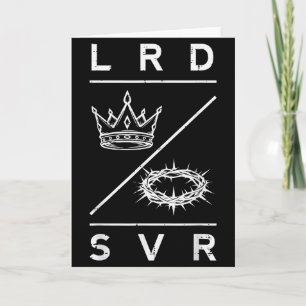 Lord Saviour Crown Christian God Jesus Bible Men W Card