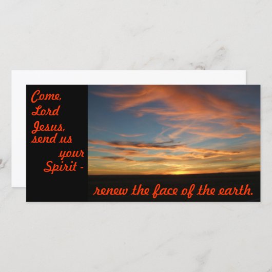 Lord, send forth your Spirit (Front/Back)