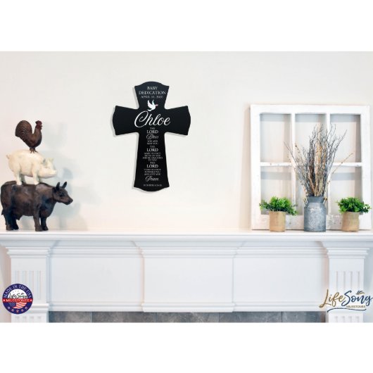 Lord Shine On You Baby Dedication Wall Cross (Lifestyle)