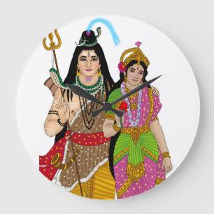 Lord Shiv Parvati Clock