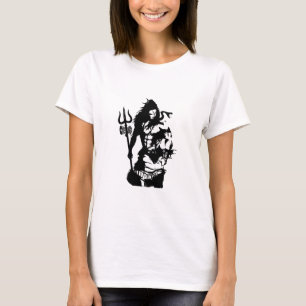 Lord Shiva Art Angry Trishul T-Shirt