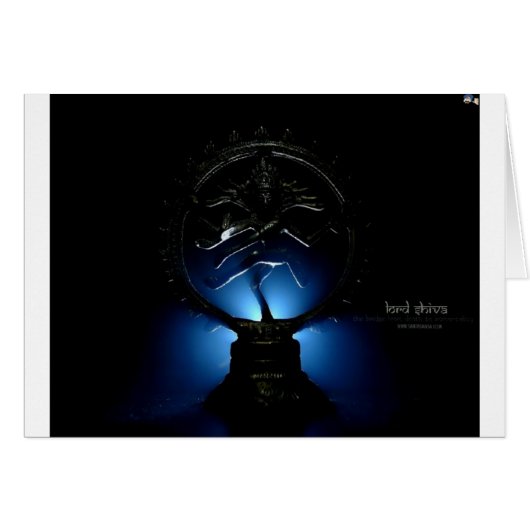 Lord Shiva Blue Background. Cards (Front Horizontal)
