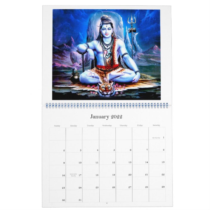 Lord Shiva Calendar Zazzle Com