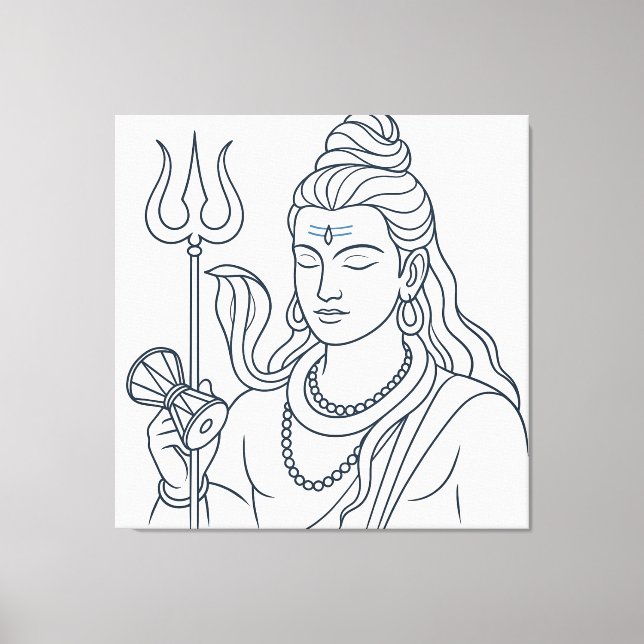 Lord Shiva Canvas Print (Front)