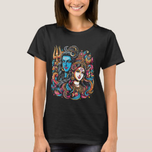 Lord Shiva Durga Hindu God Mahadeva Goddess Goddes T-Shirt