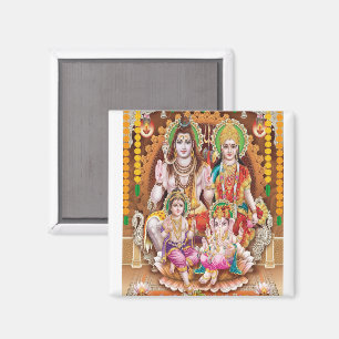 Lord Shiva Family Magnet