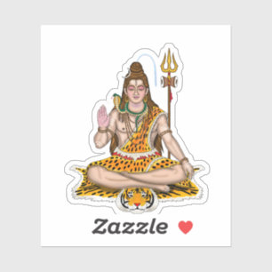 Lord Shiva Hindu Deity Custom Vinyl Sticker