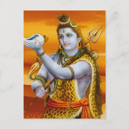 Lord Shiva Hindu Deity Series Postcard