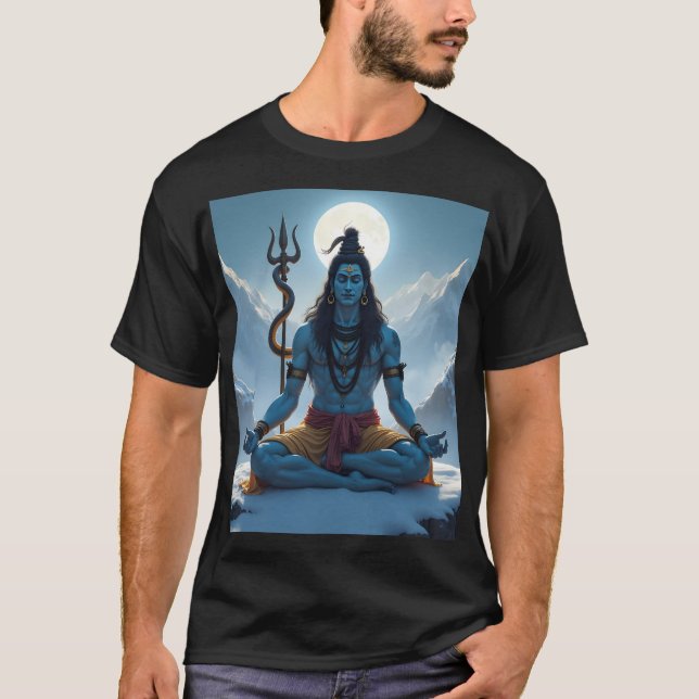 Lord Shiva Hindu God of Life and Death T-Shirt (Front)