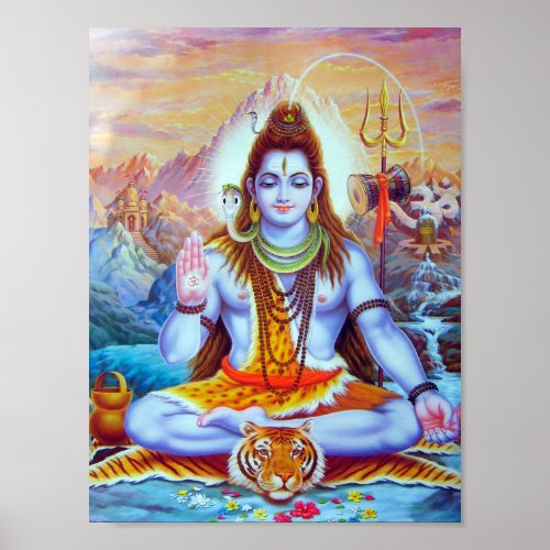 Lord Shiva Hindu Religion Poster