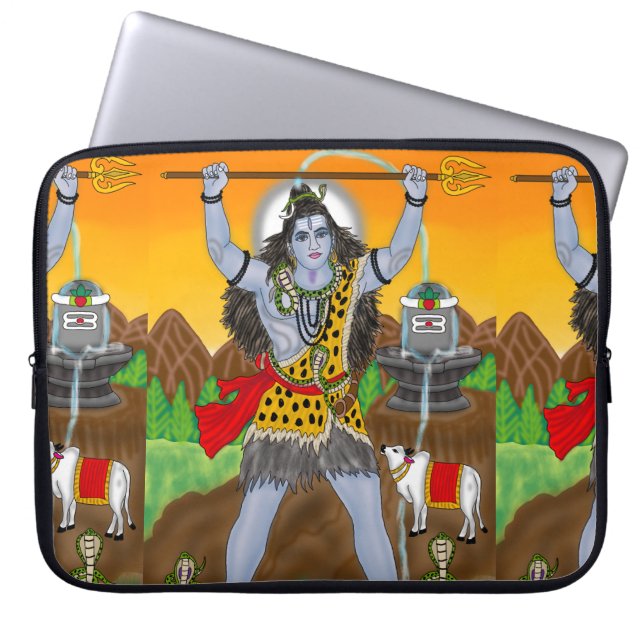 Lord Shiva Laptop Cover (Front)