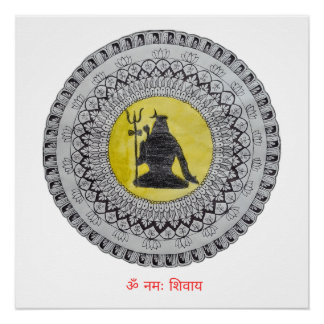 Lord Shiva Mandala Poster