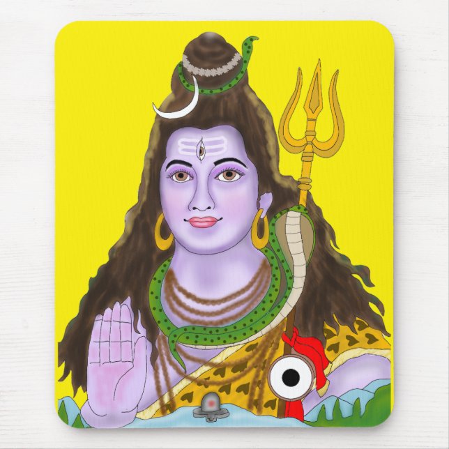 Lord Shiva Mouse Pad (Front)