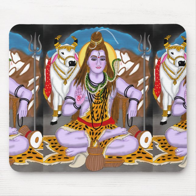 Lord Shiva Mouse Pad (Front)