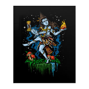 Lord Shiva Nataraja Dancing Hindu God Acrylic Print