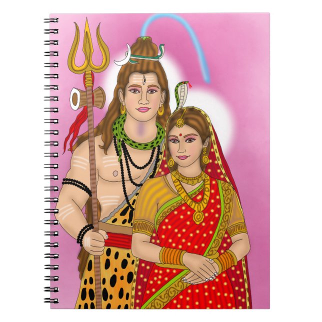 Lord Shiva Parvati Notebook (Front)