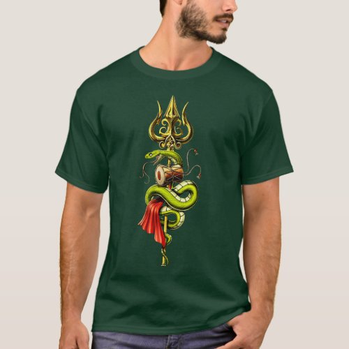 Lord Shiva Trident T_Shirt