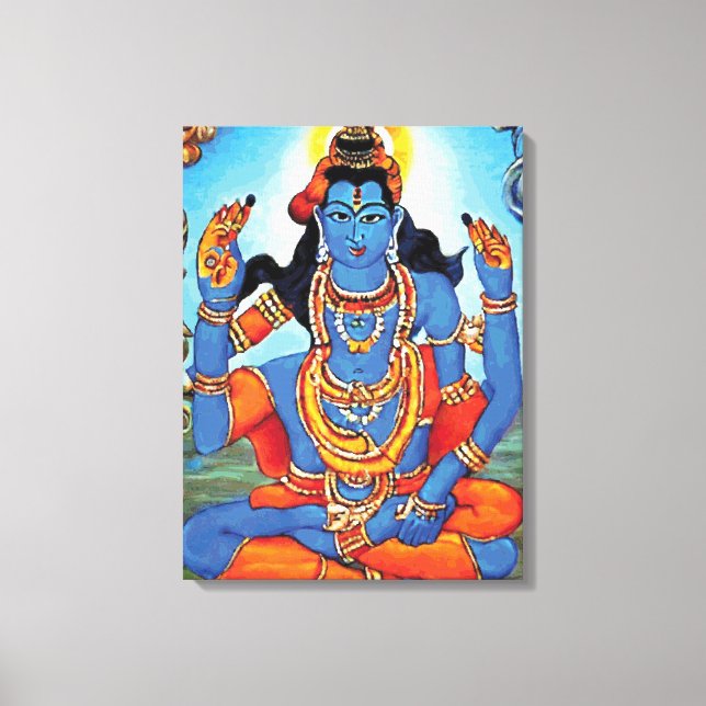 Lord Shiva - Wrapped Canvas Print (Front)