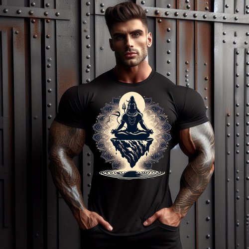 Lord Shiva Yogi illustration T_Shirt