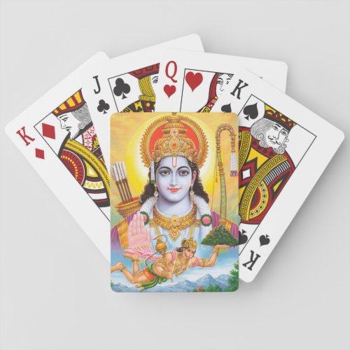 Lord Shree Ram Hindu Religion Playing Cards