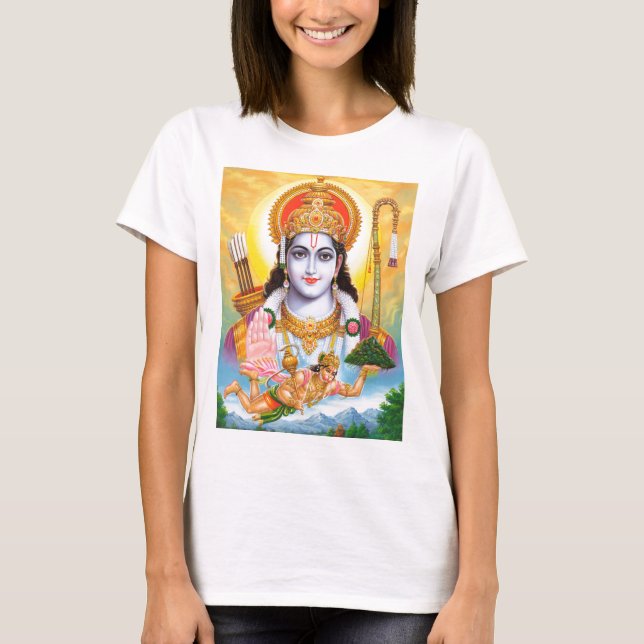 Lord Shree Ram Hindu Religion T-Shirt (Front)