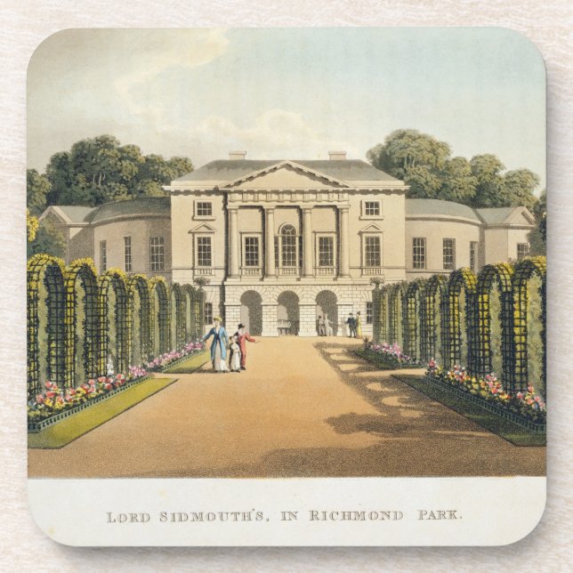 Lord Sidmouth's, in Richmond Park, from 'Fragments Drink Coaster (Front)