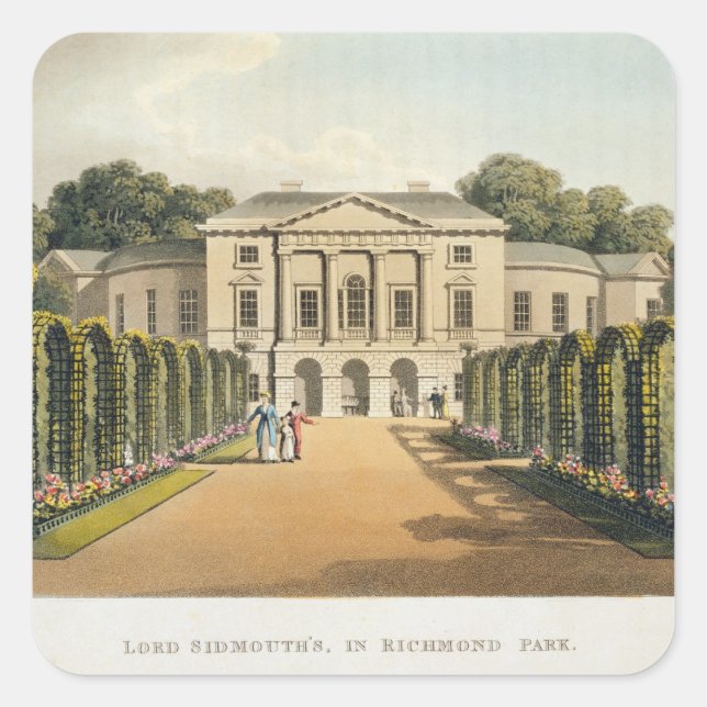 Lord Sidmouth's, in Richmond Park, from 'Fragments Square Sticker (Front)