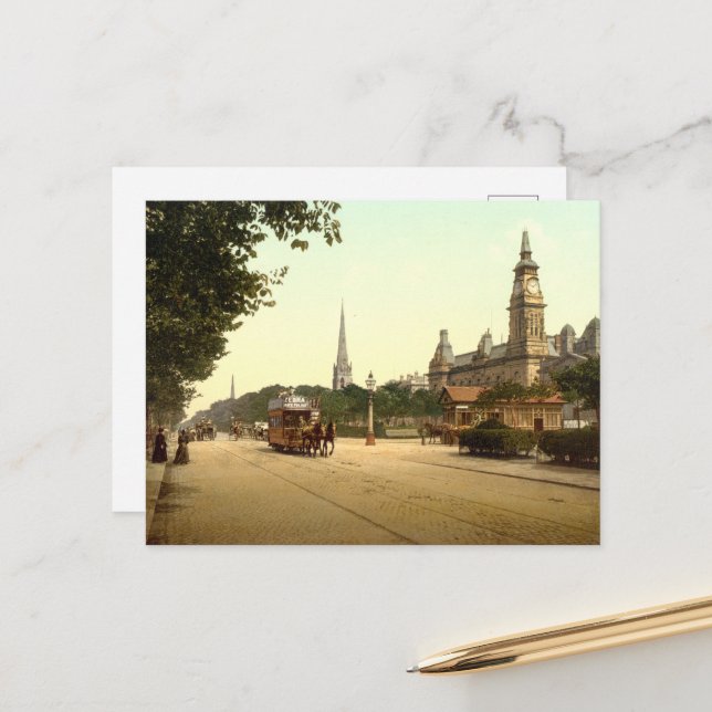 Lord St, Southport, Merseyside, England Postcard (Front/Back In Situ)