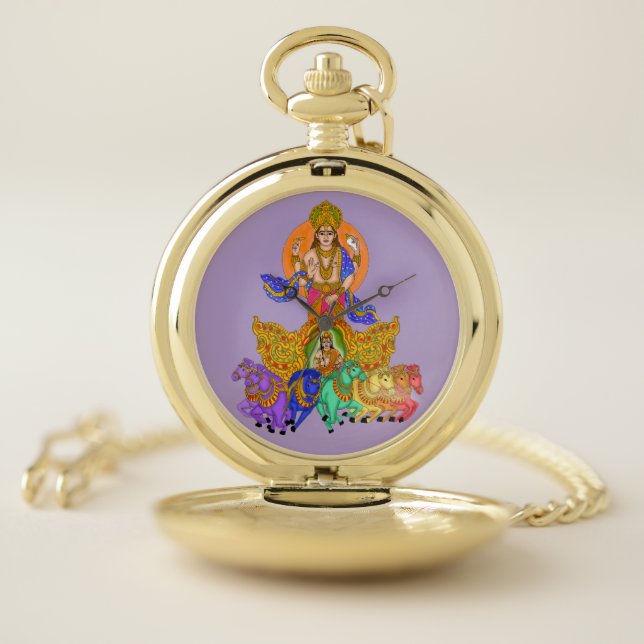 Lord Surya Phone Clock Pocket Watch (Inside)